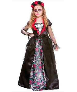 Deluxe Day of the Dead Girl Costume Set - Tween