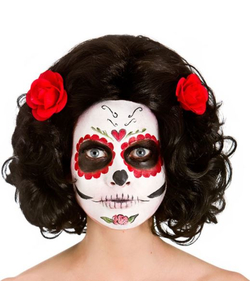 Day of the Dead Senorita Wig - Black