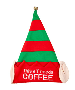 This Elf Need Coffee - Christmas Hat