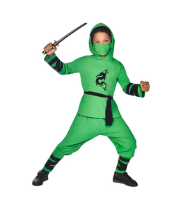 Green Ninja Warrior Costume - Kids
