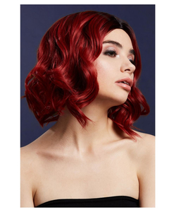 Deluxe Kourtney Wig - Ruby red