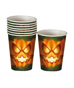 Halloween Pumpkin Paper Cups