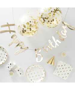 Gold Foiled Decorations - Party in a Box