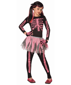 Pink Skeleton - Kids Costume