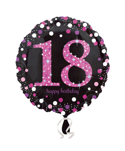 18th Happy Birthday Foil Balloon 18" - Pink