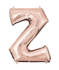 16'' Letter 'Z' Rose Gold Air Fill Balloon
