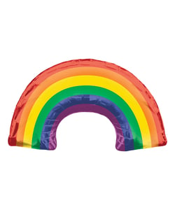 Rainbow Super Shape Foil Balloons - 34"