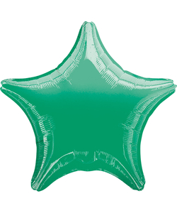 Metallic Green​ Star Unpackaged Foil Balloons - 15"