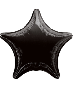 Black ​Star Unpackaged Foil Balloons - 15"
