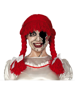 Wool Doll Wig - Red