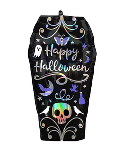 Iridescent Coffin Balloon - 27"