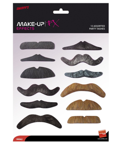 Pack of 12 multi pack Party Tashes.