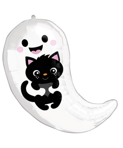 Ghost & Kittie Foil Balloon - 19"