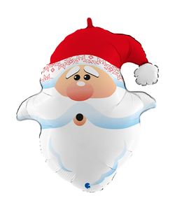 Curious Santa Head Balloon - 26"