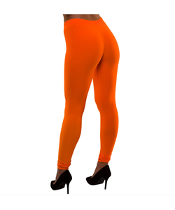 80's Neon Leggings - Orange