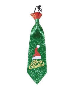 Glitter Santa Hat Tie