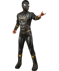 Spider-Man No Way Home Black and Gold Costume - Kids