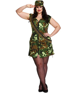 Army Girl Costume - Plus Size
