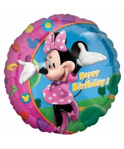 Minnie Mouse Happy Birthday Foil Balloon - 17"