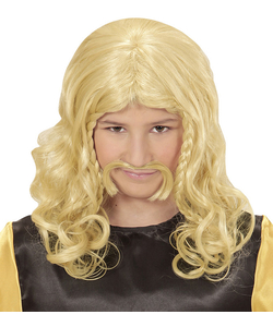 Gaulois Wig and Moustache - Kids
