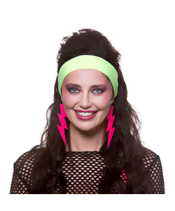 80's Headband - Neon Green