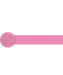 Bright Pink Crepe Streamer