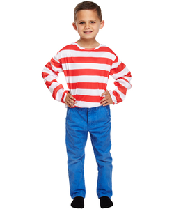 Red and White Striped Jumper - Kids