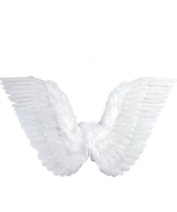 Bendable White Feathered Wings