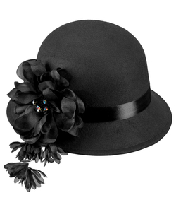 Black Flapper Hat