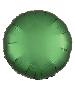 Satin Emerald Circle Foil Balloon - 15"