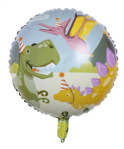 Dino Party double sided Foil Balloon- 45cm