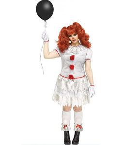 Carnevil Clown Costume- Plus Size