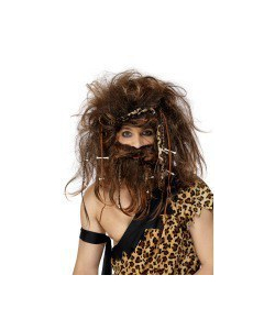 Caveman Wig & Beard Set