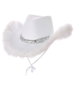 Texan Cowgirl Hat - White