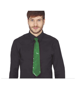 Sequin Green Tie