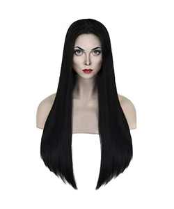 Ladies Long Black Wig