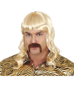 Exotic Blonde Wig And Moustache