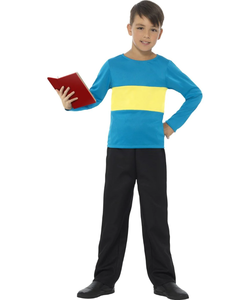 Blue Jumper With Yellow Stripe - Tween