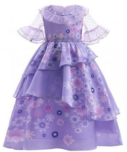 Lilac Floral Dress - Kids