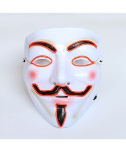 Light Up Anonymous Face Mask