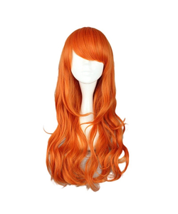 Ladies Long Wavy Ginger Wig