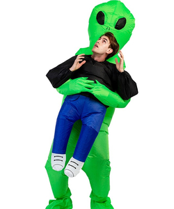 Inflatable Green Alien Costume - Kids