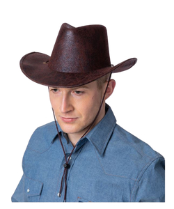 Texan Cowboy Hat - Brown