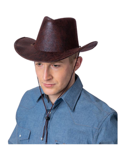 Texan Cowboy Hat - Brown