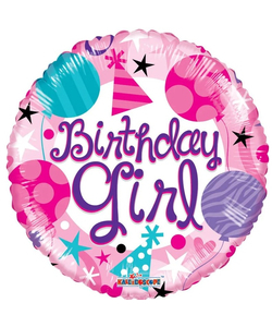 Birthday Girl Foil Balloon - 18"