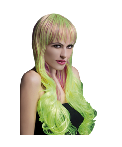 Deluxe Emily Wig - Green/Pink/Purple