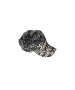 FlairHair Camo Visor with Grey Hair