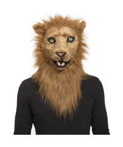 Lion Mask with Movable Jaw