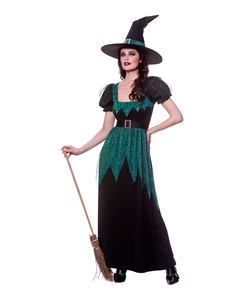 Ladies Emerald Witch Costume