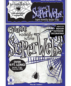 138g (48oz) White spiderweb with 8 spiders